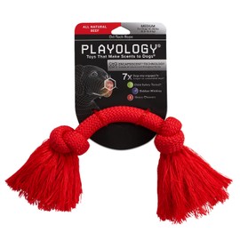 Playology Rope Dog Chew Toys All-Natural Scented Rope Dog Toys for Moderate to Heavy Chewers - Engaging, All-Natural, Interactive and Non-Toxic