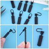 8 Pcs Black Zipper Pull Replacement for Jacket Zipper Slider