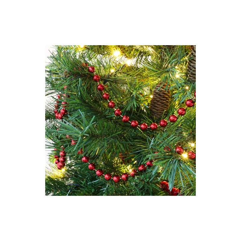 Christmas Luxury 10 Metre Bead Chain Garland Decoration Xmas Tree