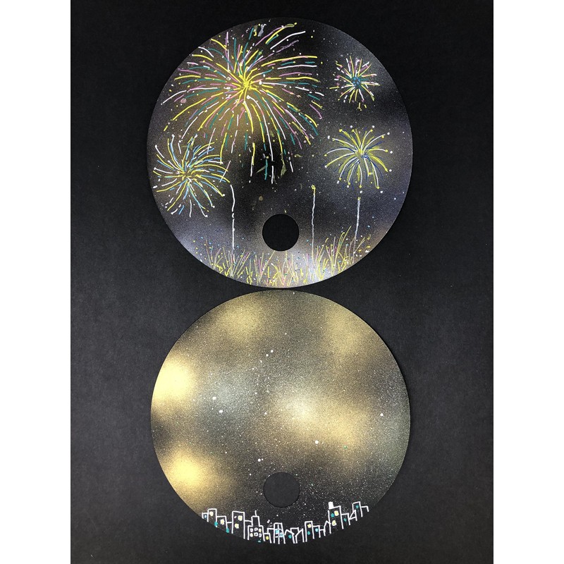 Round Fan, Diameter 8.3 inches (210 mm), Pack of 30