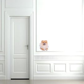 TIZIKJ Autoaufkleber 22cm(8.7 Inch) Pomeranian Aufkleber Lustig Reflektierende Auto Aufkleber Pomeranian Car Sticker Haustier Hund Wasserdichte Aufkleber Sto?stange Personalisieren Sticker Dekor