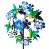 Senflame Double Blade Hummingbird Swivel Wind Spinners, Outdoor Garden Spinners