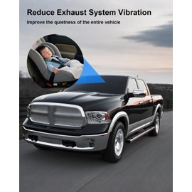 2 Pack 03442 Exhaust Manifold Flange Bolts U Nuts Hardware Kit Fit for Dodge Dakota 2004-2010 Ram 1500 2011-2024 Fit for Jeep Wrangler 2007-2012 Replace 6036734AA 6036684AA