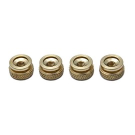 SPARK PLUG WIRES VINTAGE LOOK BRASS THUMB NUTS M4 - Set of 4