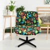 Armless Criss Cross Chair Cover Protectors Stretchable Removable Wide Seat
