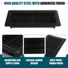 VOISEN Floor Register 4x10, 8 Pack Black Floor Vent Covers,