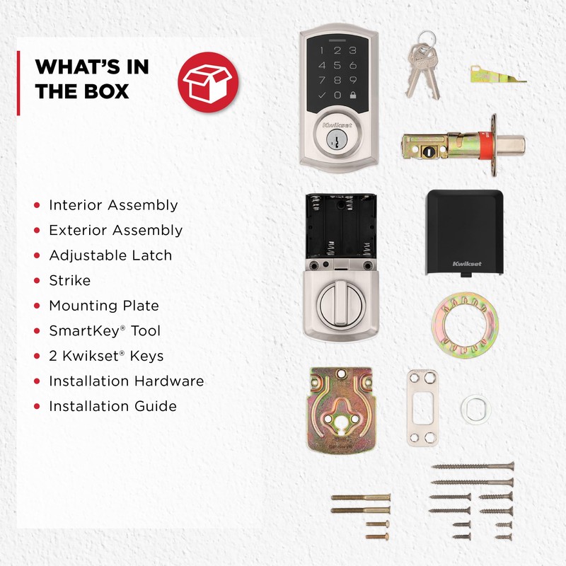Kwikset SmartCode 270 Keyless Entry Electronic Touchpad Deadbolt Door Lock