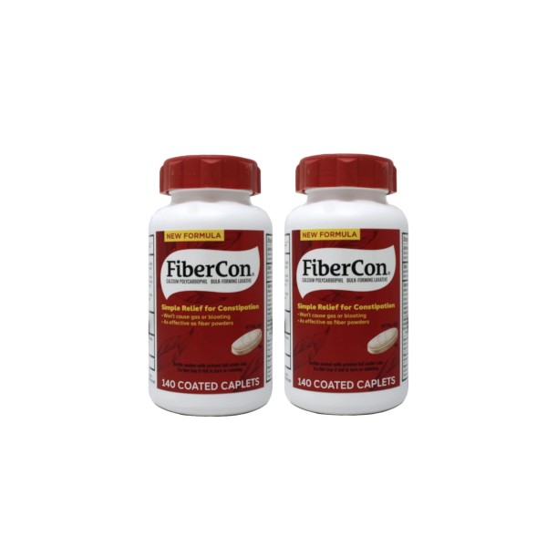 Fibercon Fiber Therapy for Regularity with Calcium Polycarbophil 2 Pack