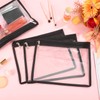 LALAFINA 4Pcs Clear Zipper Pouches Pvc Waterproof Pouch Bags Multi