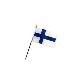 4x6 inch Finland miniature desk flag stick flag
