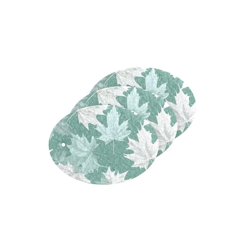 Esponjas de arce de otoño verde y blanco, absorbentes, limpias,
