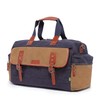 TSD Brand Stone Creek Waxed Canvas Duffel Bag (Navy)
