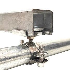 8 Pack Strut Clamp; Universal Strut Clamps for Rigid Conduit and EMT; Universal Pipe Clamp for Strut Channel. Bracket with 360 Degree Rotation (Bore inner diameter 0.75")