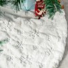 DegGod Plush Christmas Tree Skirts, 30 inches Luxury Snowy White