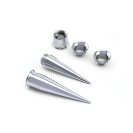 Urban Body Jewelry 1/2" (12mm) Stainless Steel Taper & Tunnel Ear Stretching Kit (6 pieces)