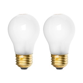 Belleone 8009 Light Bulbs for Refrigerator Oven - 120V 40W Replacement Incandescent Bulbs Fit for Whirlpool GE Kenmore Frigidaire Amana KitchenAid Freezer, Yellow Warm Light Color, 2 PCS