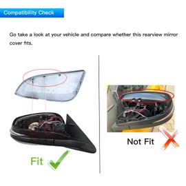 TKPUFR Right Passenger Side Mirror Cover Cap Compatible with Toyota 4RUNNER 2013-2023, RAV4 2013-2018 SE/XLE/LTD, RAV4 HV 2016 Gray