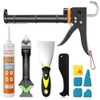 Professional Caulk Gun Kit with Caulk Remover & Silicone Sealant