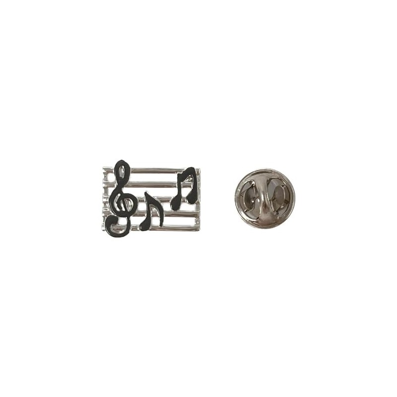 REGALOS LLUNA Metallic Pin 18 mm Sol Key Black Musical