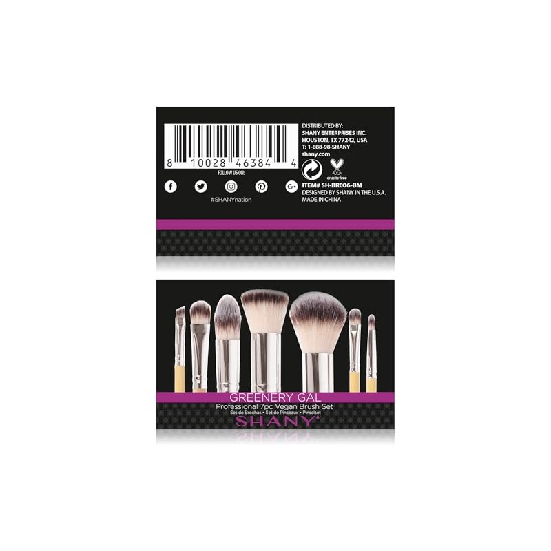 SHANY - Juego de brochas de maquillaje de calidad profesional,