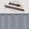 BISONSTRAP Leather Watch Straps, Soft Replacement Bands with Polished Buckle,20mm,