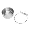 4 Pieces Parrot Food Cup Stainless Steel Bird Food Fruit