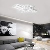 Jaycomey Ceiling Light,Modern LED Ceiling Lamps with 3 Squares,75W Cool