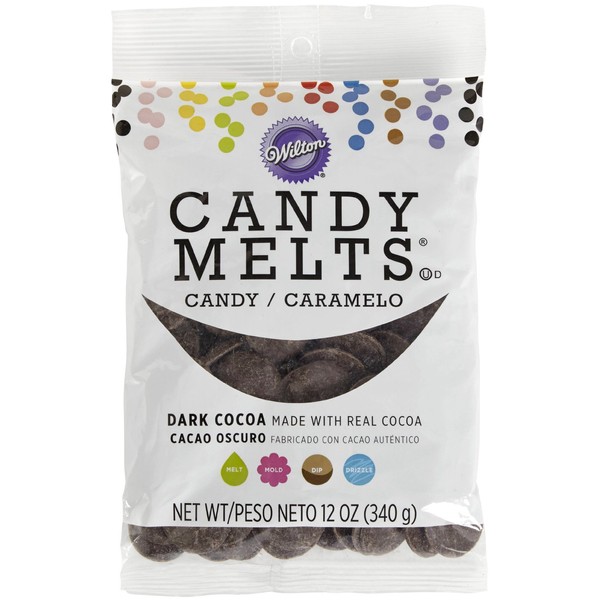 Wilton Candy Melts, cacao oscuro, 12 onzas
