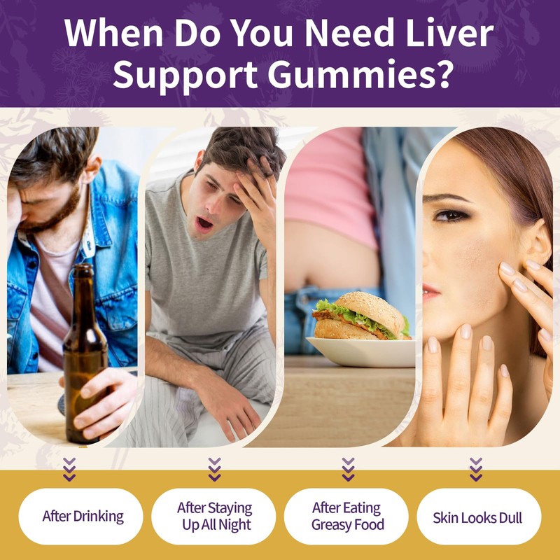 Milk Thistle Gummies with 2000MG Extract, Liver Health Support Gummies,