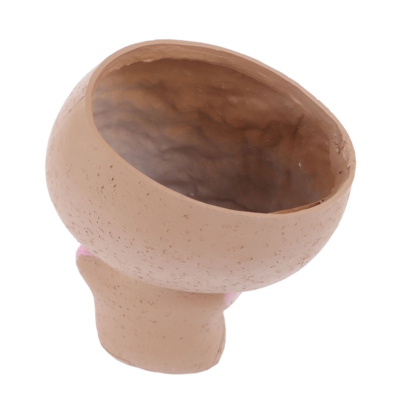 Girl Head Flowerpot Resin Face Planter Succulent Flowerpot Decoration for