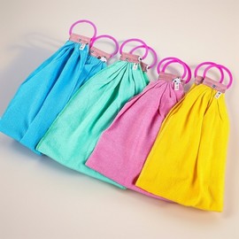 Ring-shaped premium back-wrap bath towel, shower towel, roll-up towel Random 3ea