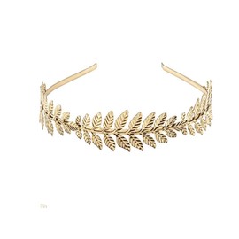 Womens Lady Girls Grecian Roman Laurel Leaf Hair Hoop Headband Crown Headdress Metal Leaf Branch French Hair Bands Hair Accessories