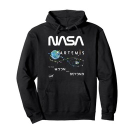 NASA Artemis Mission Exploration Insignia Worm Logo Pullover Hoodie