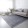 Loartee Coral Velvet Area Rug - 1" Thick Memory Foam