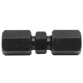 4LIFETIMELINES 1/4 High Pressure Compression Fitting Union up to 5,000 PSI - Black Oxide Coated Steel - 1 per Bag