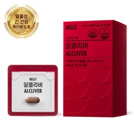 Wellit (현대Hmall)웰릿 알클리버 알콜성 간건강 개선 새싹보리추출물 14정 1box (Hyundai Hmall) Welit Alcleaver Alcohol-Related Liver Health Improvement Barley Sprout Extract 14 Tablets 1 Box
