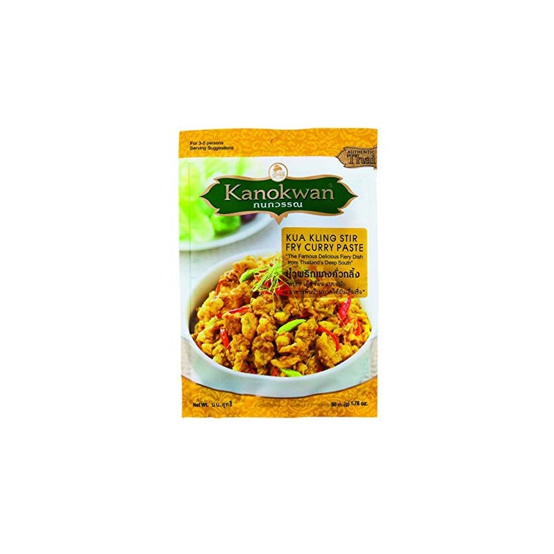Kanokwan, Kua Kling Stir Fry Curry Paste, Size 50 Gram