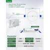 zouzai 20 Pack 6 Inch Ultra-Thin LED Recessed Ceiling Light