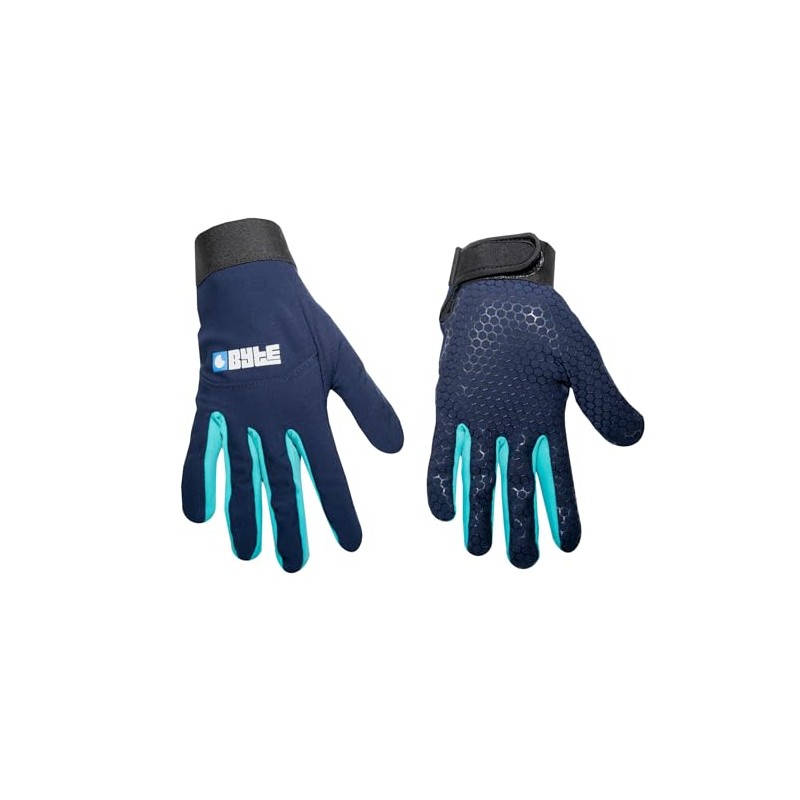 BYTE SKIN HOCKEY GLOVE NAVY TEAL (XXXS)