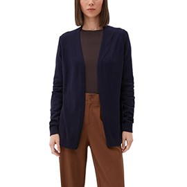 s.Oliver Women's Long Sleeve Fine Knit Cotton Mix Cardigan Without Closure, 5959 Blue, 38