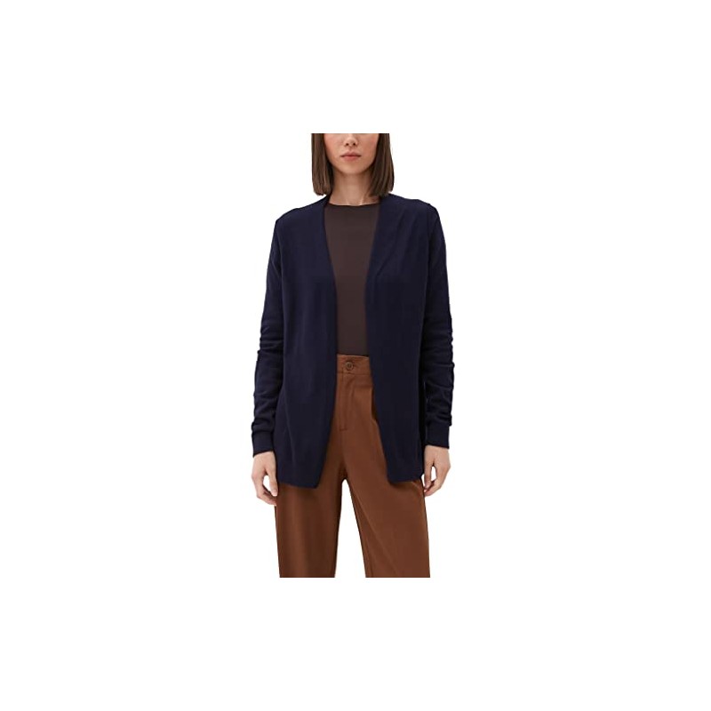 s.Oliver Women's Long Sleeve Fine Knit Cotton Mix Cardigan Without