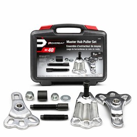 Powerbuilt Master Hub Puller Tool Set, Remove and Install Car Wheel Hubs and Axels, Ford and Mercury, Front-Wheel or Rear-Wheel Vehicles - 648608