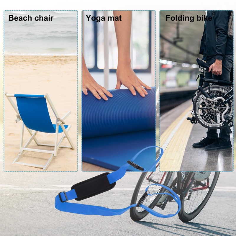 PATIKIL Carrying Beach Chair Straps, 2 Pack Adjustable Beach Chair