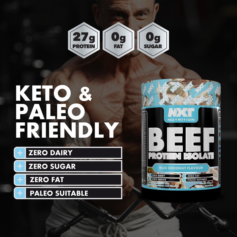 NXT Beef Protein Isolate 540g - High Protein Powder in