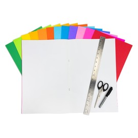 Hygloss Products Colorful Blank Books – 24 Jumbo Books for Journaling, Sketching, Writing and More – Great for Arts and Crafts - 12 Bright, Fun Colors - 2 of Each Color - 11 x 17 Inches