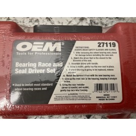 OEM Tools 27119 Bearing And Race Installer Tool Set, Seal Driver Set
