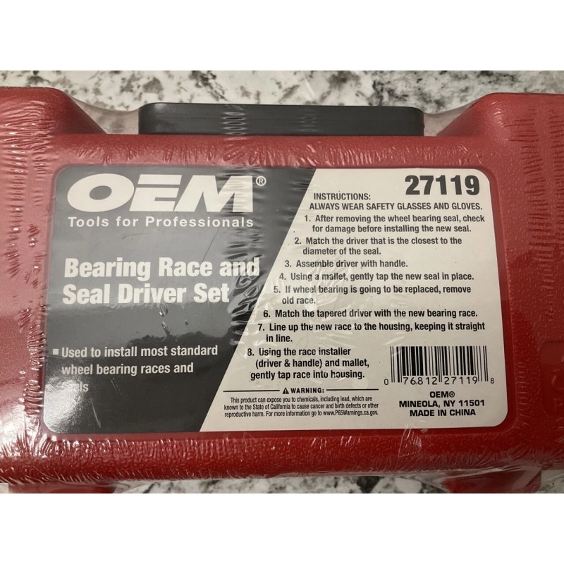 OEM Tools 27119 Bearing And Race Installer Tool Set, Seal