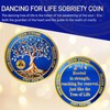 Dancing for Life 2 Year Sobriety Coin-Sobriety Gifts for Anniversary