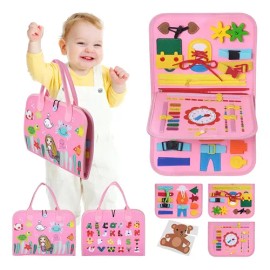 Tablero Montessori Sensorial Busy Board Para Niños De 1-6                                                                                             