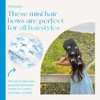 Arocooy Blue Plaid Hair Bow Clips 20pcs Mini Coquette Bows